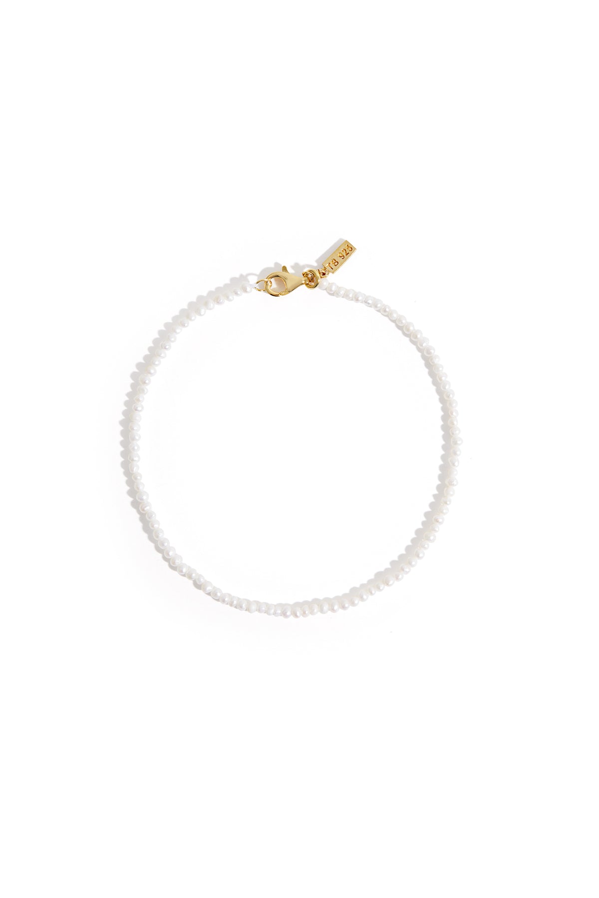 Bracelet en perles d’eau douce en or